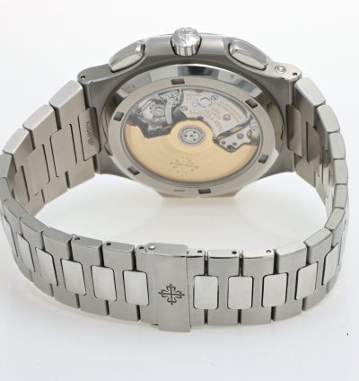 Patek Philippe Nautilus Ref 5990 1a-001 Steel Chrono Travel Time Full Set Year 2020
