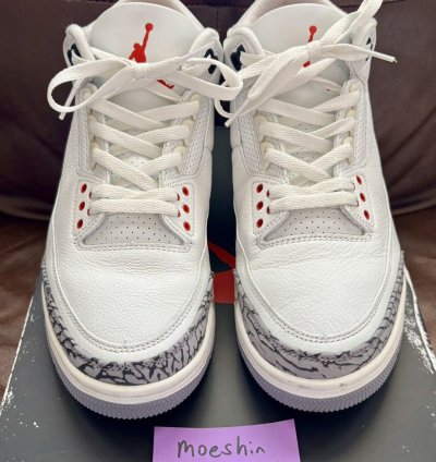 Jordan 3 White Cement Reimagined Size 9