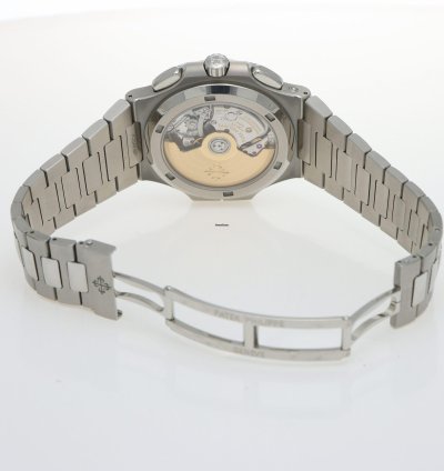 Patek Philippe Nautilus Ref 5990 1a-001 Steel Chrono Travel Time Full Set Year 2020