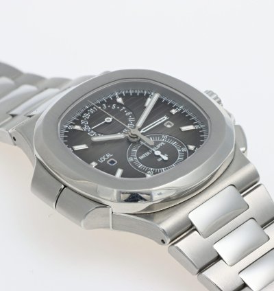 Patek Philippe Nautilus Ref 5990 1a-001 Steel Chrono Travel Time Full Set Year 2020