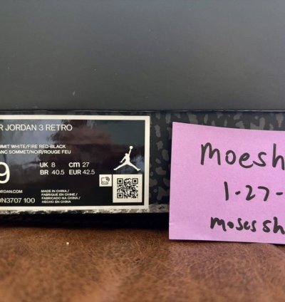 Jordan 3 White Cement Reimagined Size 9
