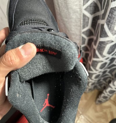 Jordan 4 Black Canvas