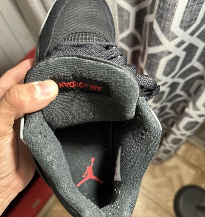 Jordan 4 Black Canvas