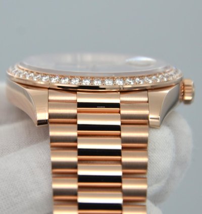 Rolex Day-date 40 Rose Gold Diamond Bezel Eisenkiesel Dial Watch