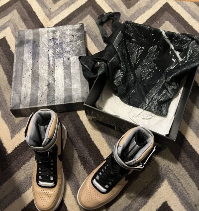 2014 Nike Air Force 1 High Riccardo Tisci Vachetta Shoes