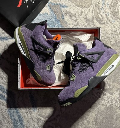 Jordan 4 Canyon Purple Size 13 5w 12m Og All Gently Used