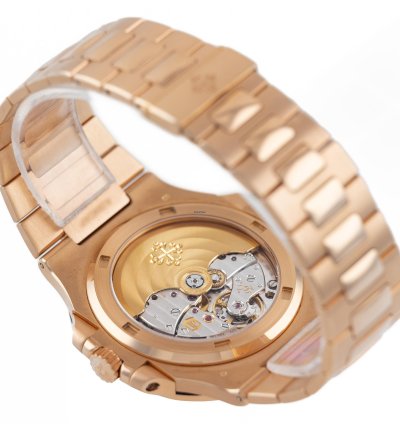 Patek Philippe Nautilus Rose Gold 18k Brown Dial Ref 5711 1r-001 Full Set