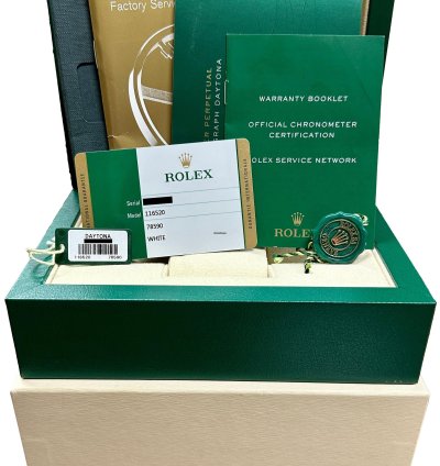 Rolex Daytona Nos Stickered Rolex Daytona Cosmograph Chromalight Random Serial 40mm 116520 Box