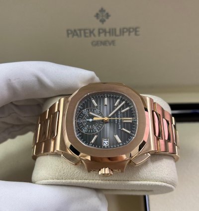 Patek Philippe Nautilus Rose Gold 40 5mm Black Gradient Dial 5980 1r-001