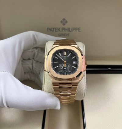 Patek Philippe Nautilus Rose Gold 40 5mm Black Gradient Dial 5980 1r-001