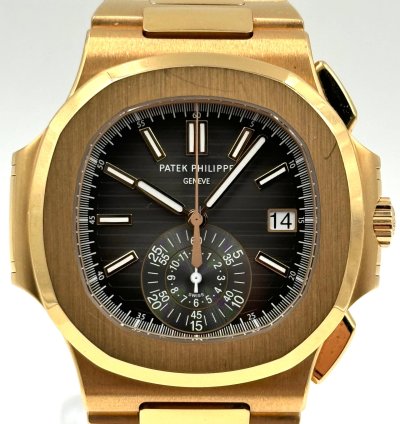 Patek Philippe Nautilus Rose Gold Bracelet 5980 1r Box Papers 2013