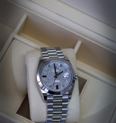Rolex Day-date 40 Sapphire Pave Dial