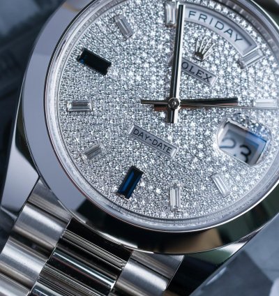 Rolex Day-date 40 Sapphire Pave Dial