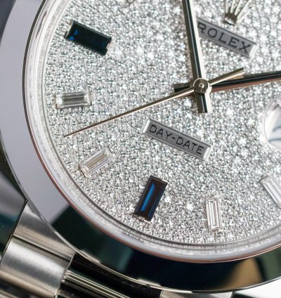 Rolex Day-date 40 Sapphire Pave Dial