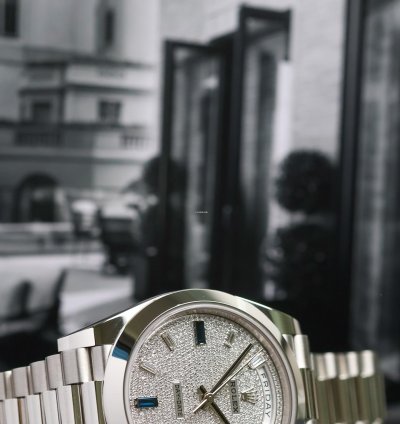 Rolex Day-date 40 Sapphire Pave Dial