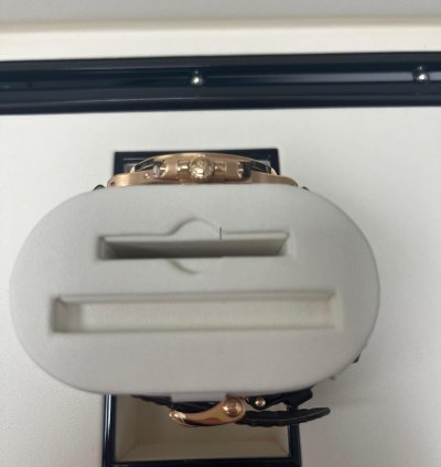 Patek Philippe Nautilus Rose Gold Diamond Bezel Moon Phase Brown Dial 5724r 001