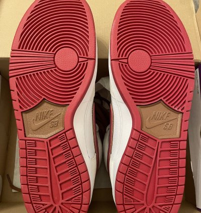 New 12 Nike Sb Dunk High Pro Blunt Sail Team Crimson Sneaker