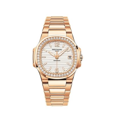 Patek Philippe Nautilus Rose Gold Diamonds Quartz