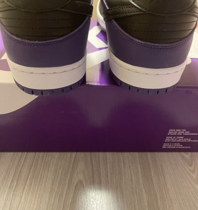 New Nike Sb Dunk Low Pro Court Purple Bq6817-500