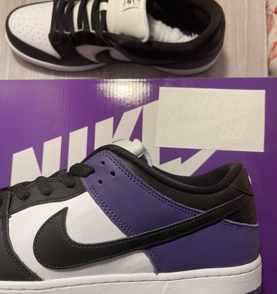New Nike Sb Dunk Low Pro Court Purple Bq6817-500