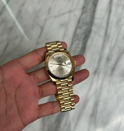 Rolex Day-date 40 Silver Index Dial 18k Yellow Gold Bnib 2025
