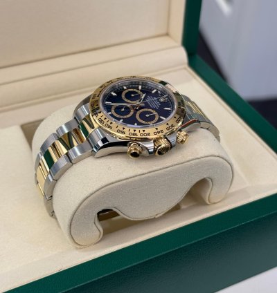 Rolex Daytona Nuovo 2025 Quadrante Nero Acciaio Oro Quadrante Champagne Full Set Con Documenti