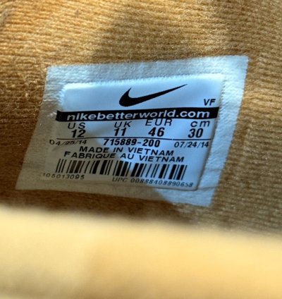 2014 Nike Airforce 1 Mid Flax