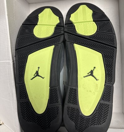 Jordan 4 Neon Size 13 Replacement Box Clean
