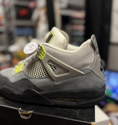 Jordan 4 Neon Size 13 Replacement Box Clean