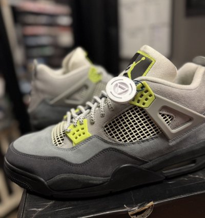 Jordan 4 Neon Size 13 Replacement Box Clean