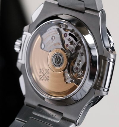 Patek Philippe Nautilus Serviced Complete Set Grey Dial Gradient 40 5mm Steel Bracelet Chronograph 5980