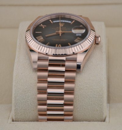 Rolex Day-date 40 Slate Ombr Dial Full Rose Gold 2024 New Release