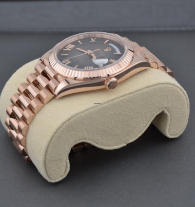 Rolex Day-date 40 Slate Ombr Dial Full Rose Gold 2024 New Release