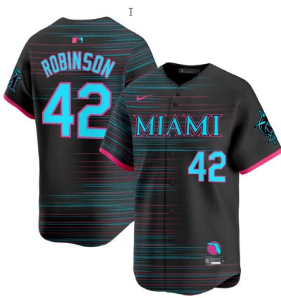 Jackie Robinson Jersey 42 Miami Marlins 2025 City Connect Vapor Premier Limited Stitched