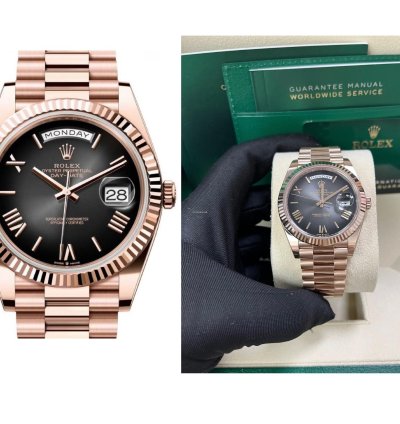 Rolex Day-date 40 Slate Ombre Roman Dial 228235