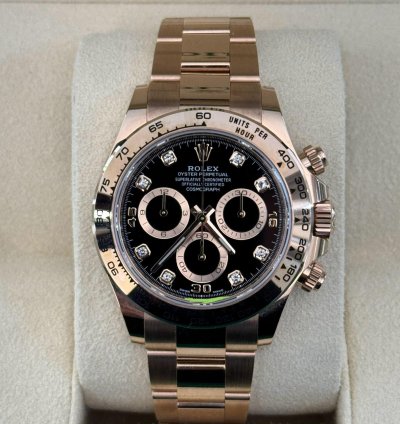 Rolex Daytona Oro Rosa Nuovo 2023 Quadrante In Diamanti Full Set Con Documenti Scatola Rolex