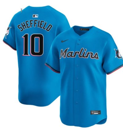 Gary Sheffield Miami Marlins Blue Alternate Vapor Limited Jersey - All Stitched