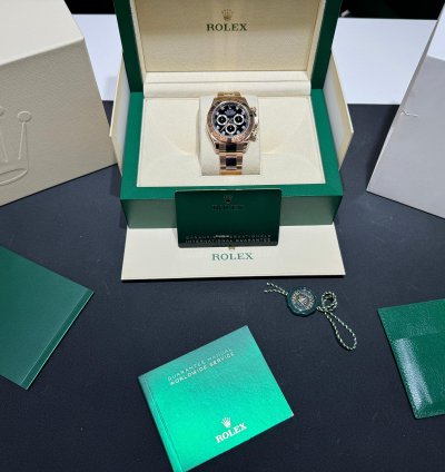 Rolex Daytona Oro Rosa Nuovo 2023 Quadrante In Diamanti Full Set Con Documenti Scatola Rolex
