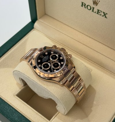 Rolex Daytona Oro Rosa Nuovo 2023 Quadrante In Diamanti Full Set Con Documenti Scatola Rolex