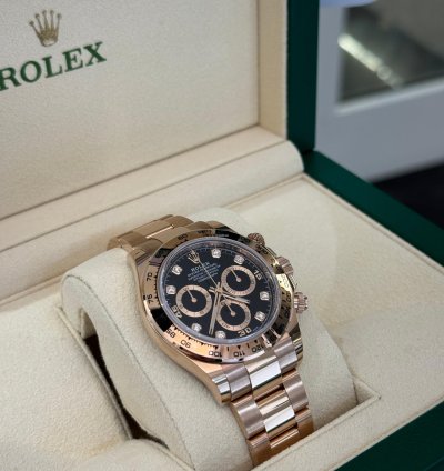 Rolex Daytona Oro Rosa Nuovo 2023 Quadrante In Diamanti Full Set Con Documenti Scatola Rolex