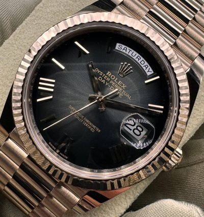 Rolex Day-date 40 Slate Ombre Roman Dial Unworn
