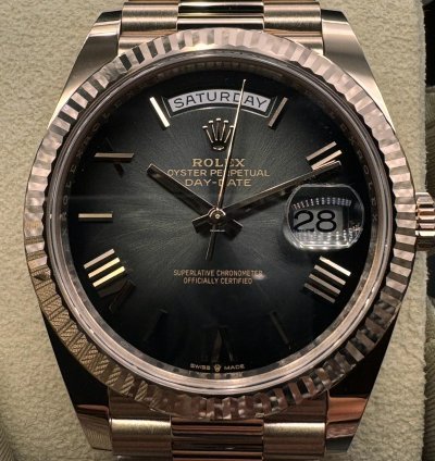 Rolex Day-date 40 Slate Ombre Roman Dial Unworn