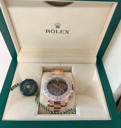 Rolex Daytona Oro Rosado Cuadrante Chocolate Arabe