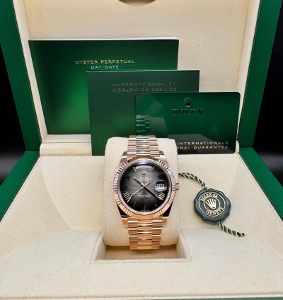 Rolex Day-date 40 Slate Ombre Roman Dial Unworn
