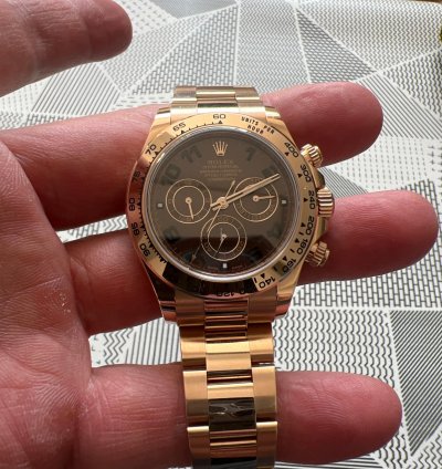 Rolex Daytona Oro Rosado Cuadrante Chocolate Arabe