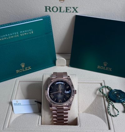 Rolex Day-date 40 Smoke Roman Dial