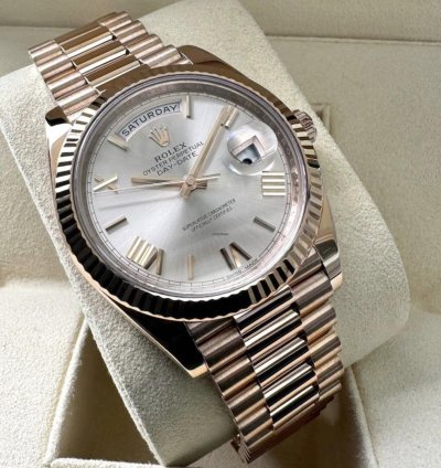 Rolex Day-date 40 Sundust 2024 Neu Everose Full Set