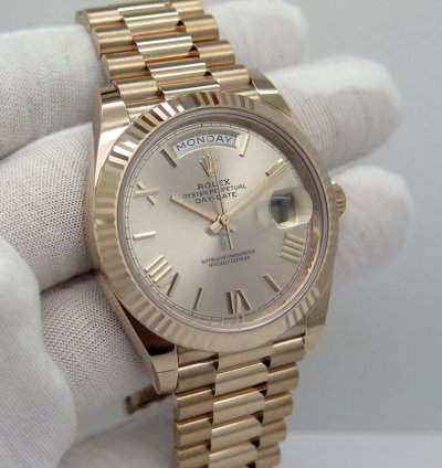 Rolex Day-date 40 Sundust 2024 Neu Everose Full Set