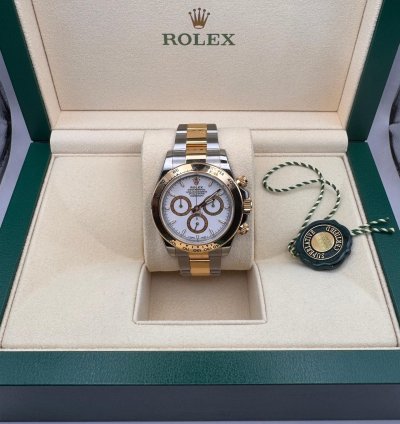 Rolex Daytona Ouystersteel And Yellow Gold White Dial 2024