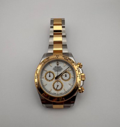 Rolex Daytona Ouystersteel And Yellow Gold White Dial 2024